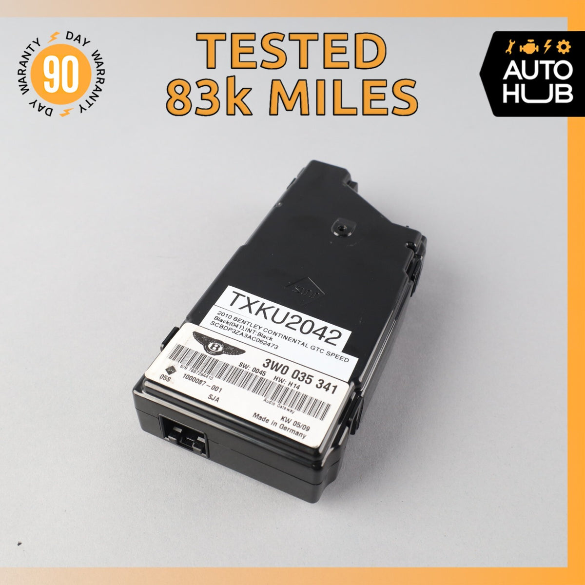 09-12 Bentley Continental GTC Speed Interface Control Module OEM 83k - photo 1