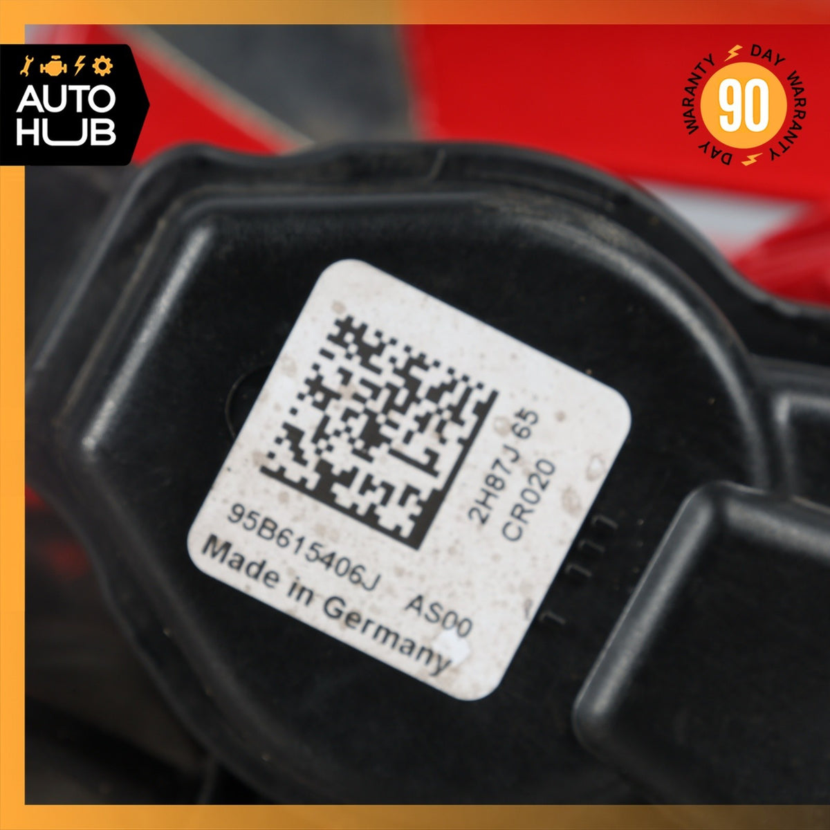 15-25 Porsche Macan 95B Rear Brake Calipers Left & Right Set w/ Actuator Red OEM - photo 17