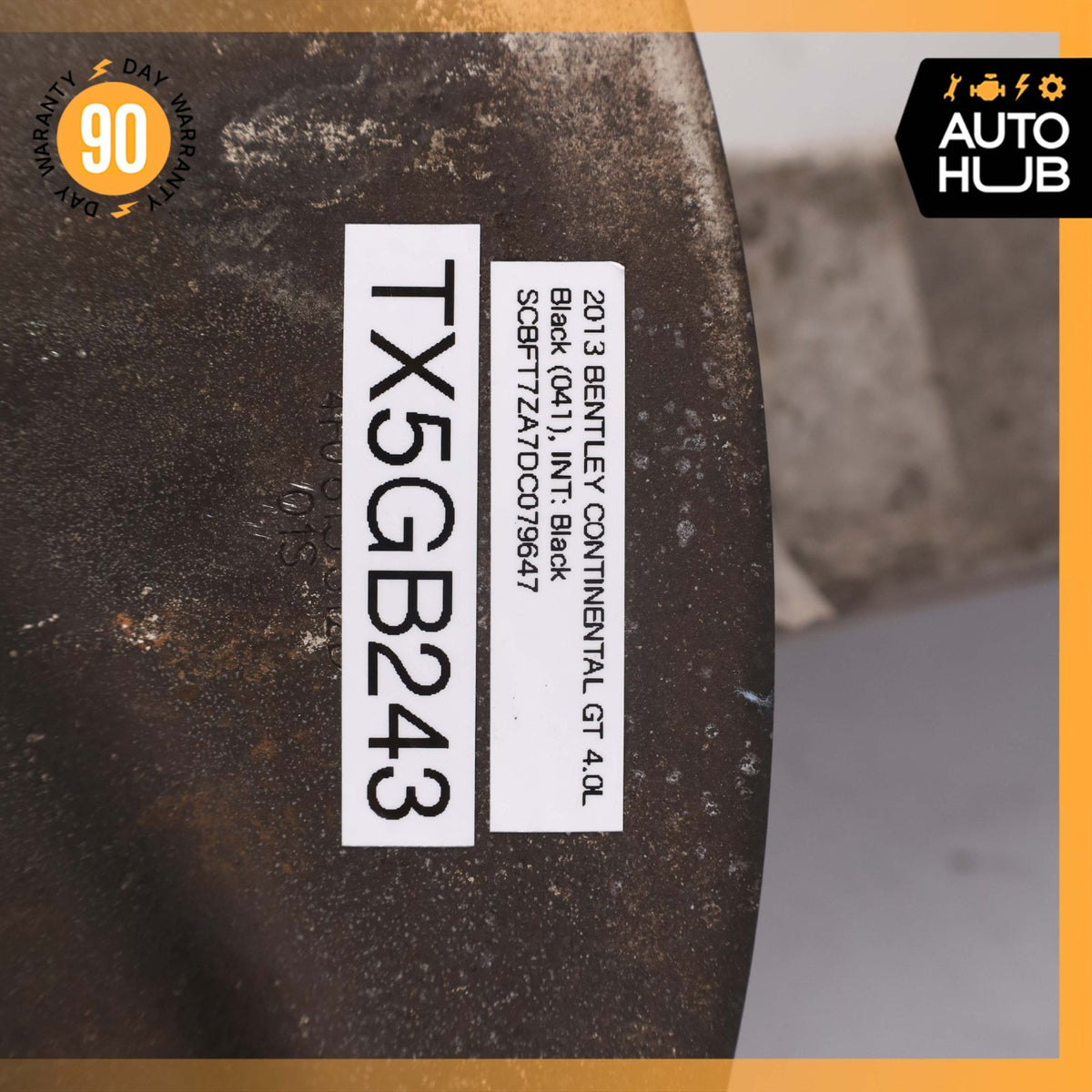 12-13 Bentley Continental GT GTC Front Right Side Spindle Knuckle Hub OEM 73k - photo 17