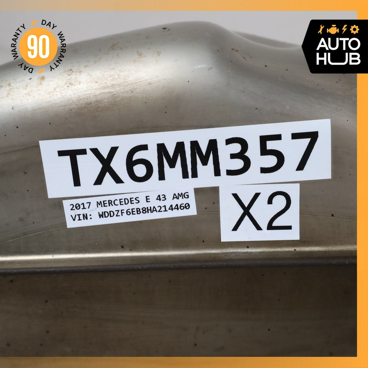 17-18 Mercedes W213 E43 AMG Left & Right Side Exhaust Muffler Mufflers OEM 77k - photo 16
