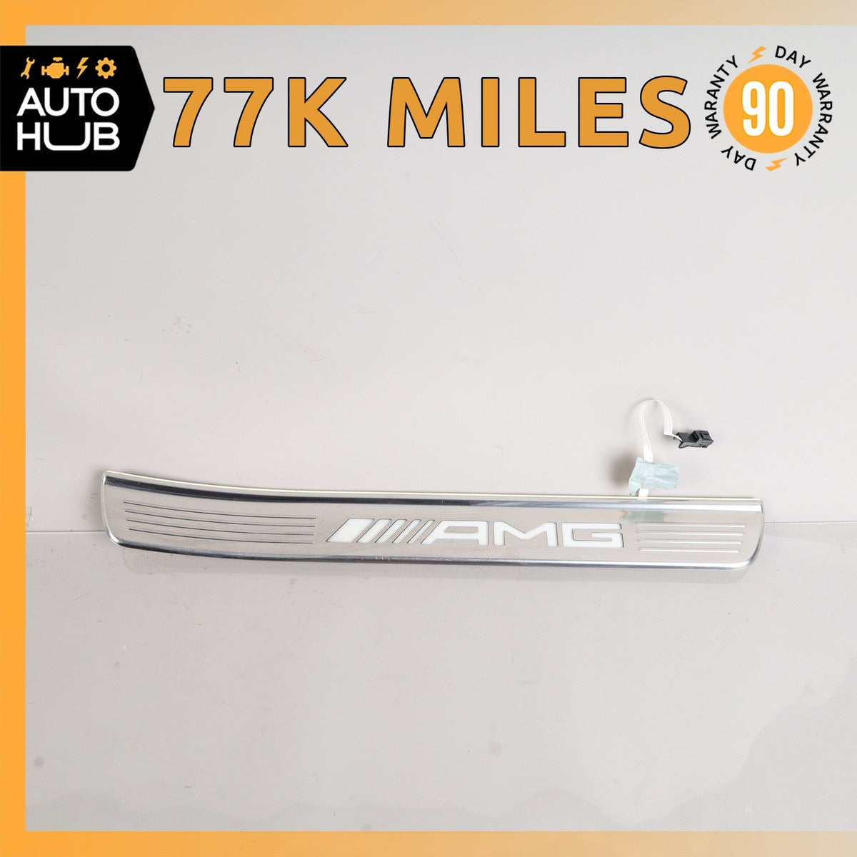 14-20 Mercedes W222 S63 AMG S550 Rear Right Illuminated Door Step Sill Panel OEM - photo 1