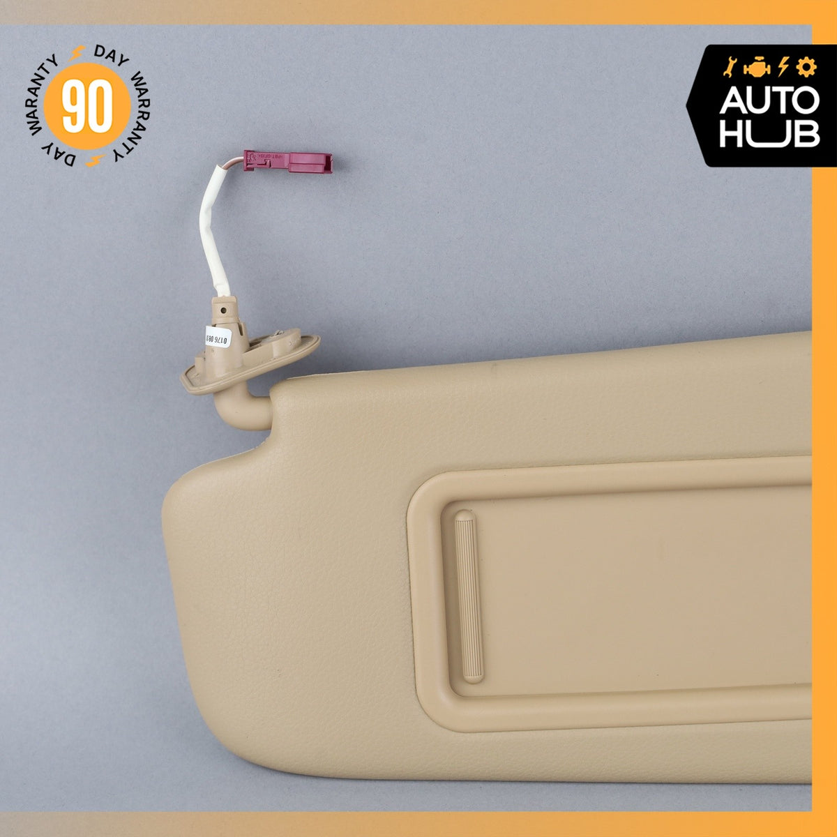 13-15 BMW E84 X1 Left Driver Side Sunvisor Sun Visor Beige OEM 72k - photo 7
