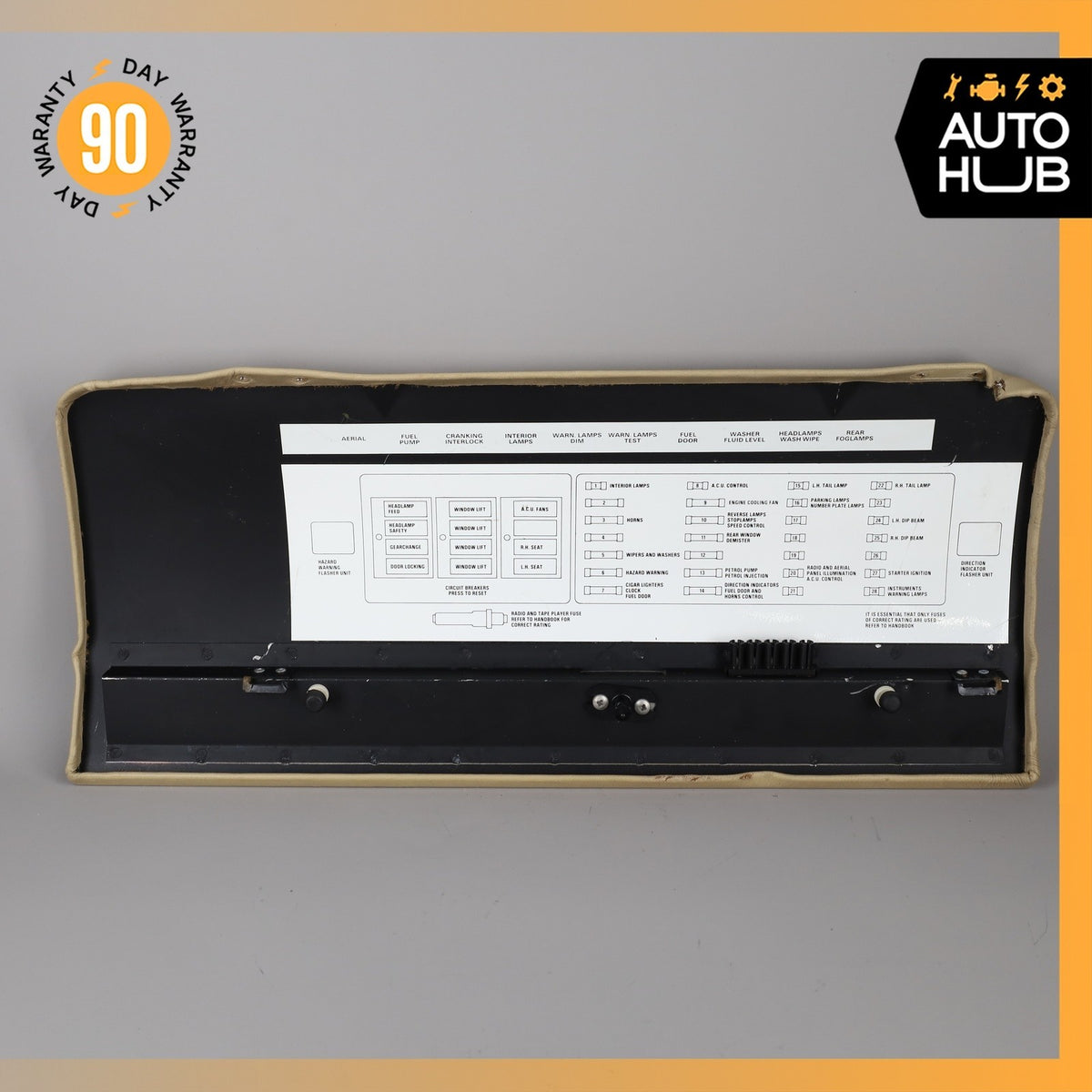 81-84 Rolls Royce Silver Spirit Under Dash Dashboard Fuse Box Cover Trim OEM - photo 10