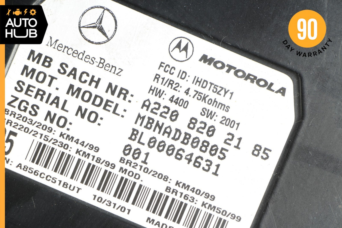 00-06 Mercedes R230 SL500 CL500 Voice Command Control Module 2208202185 OEM 56k - photo 10