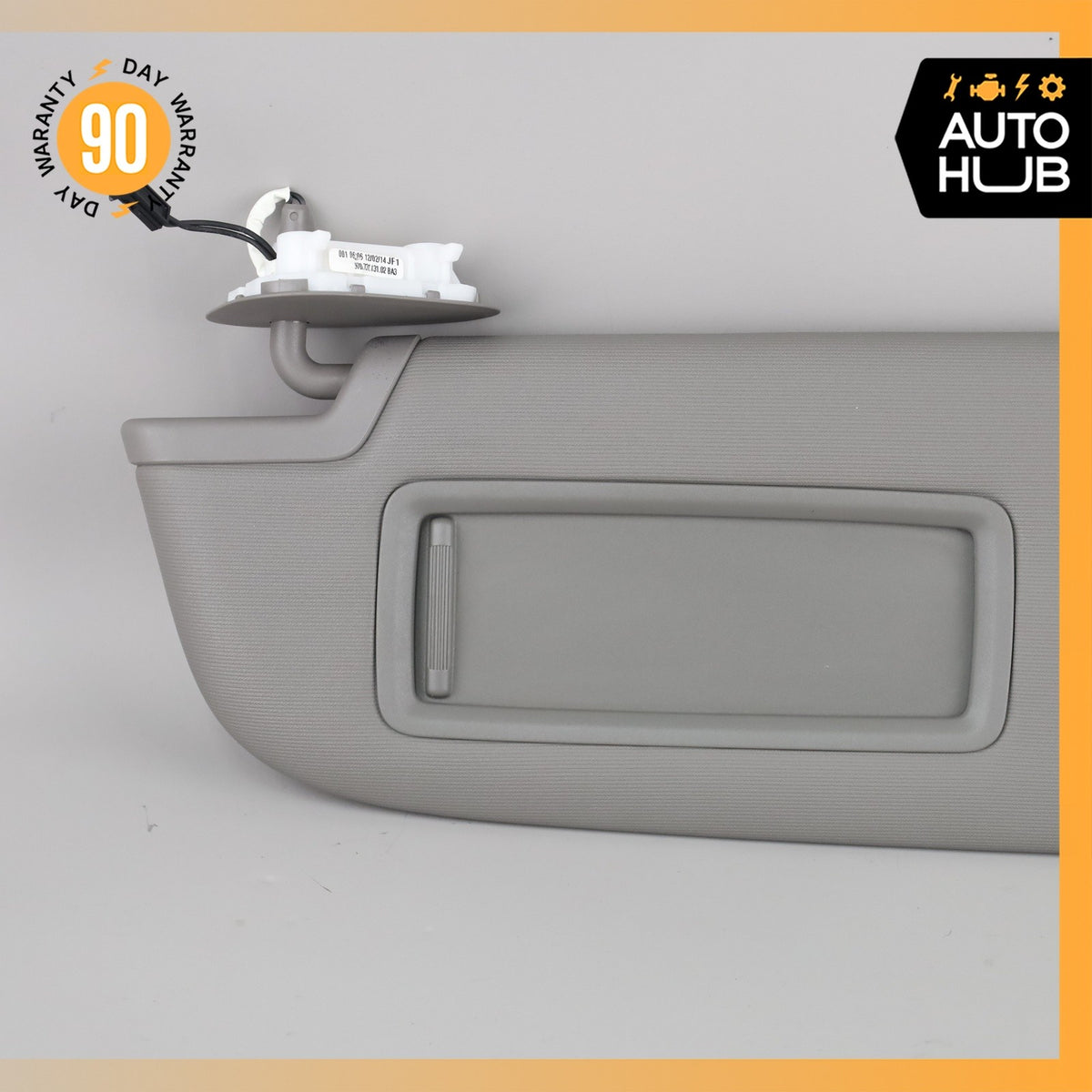 10-16 Porsche Panamera 970 Left Driver Side Sun Visor Sunvisor Gray OEM - photo 6