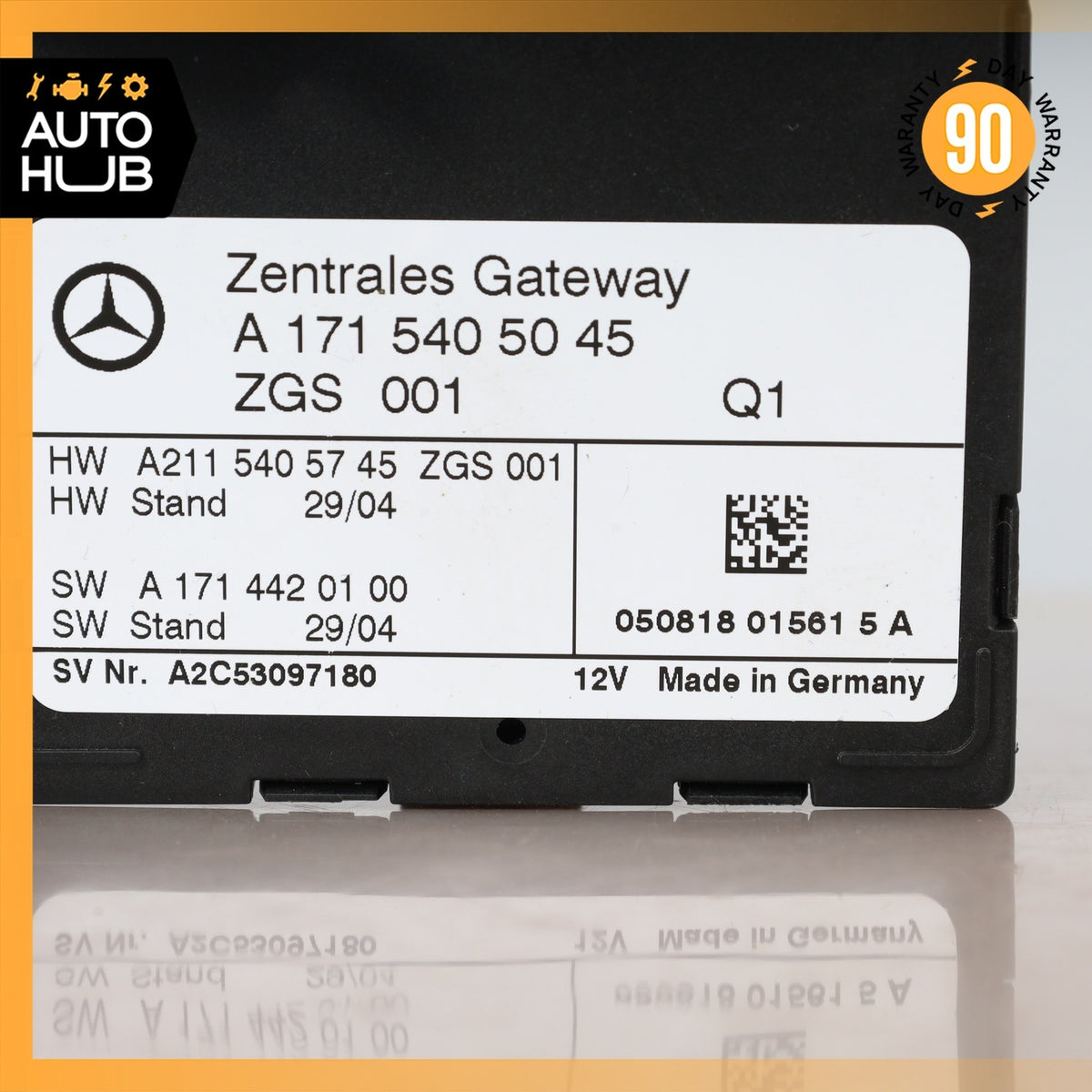 03-11 Mercedes R171 SLK280 E350 Central Gateway Control Module 1715405045 OEM - photo 5