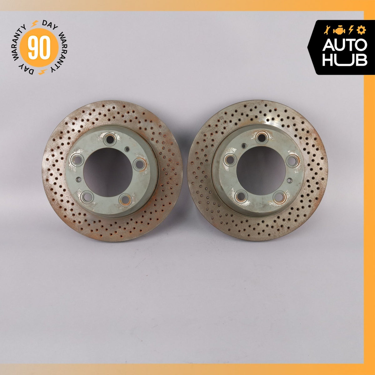 Porsche Boxster 987 Rear Left & Right Brake Rotors Disc Set Aftermarket - photo 3