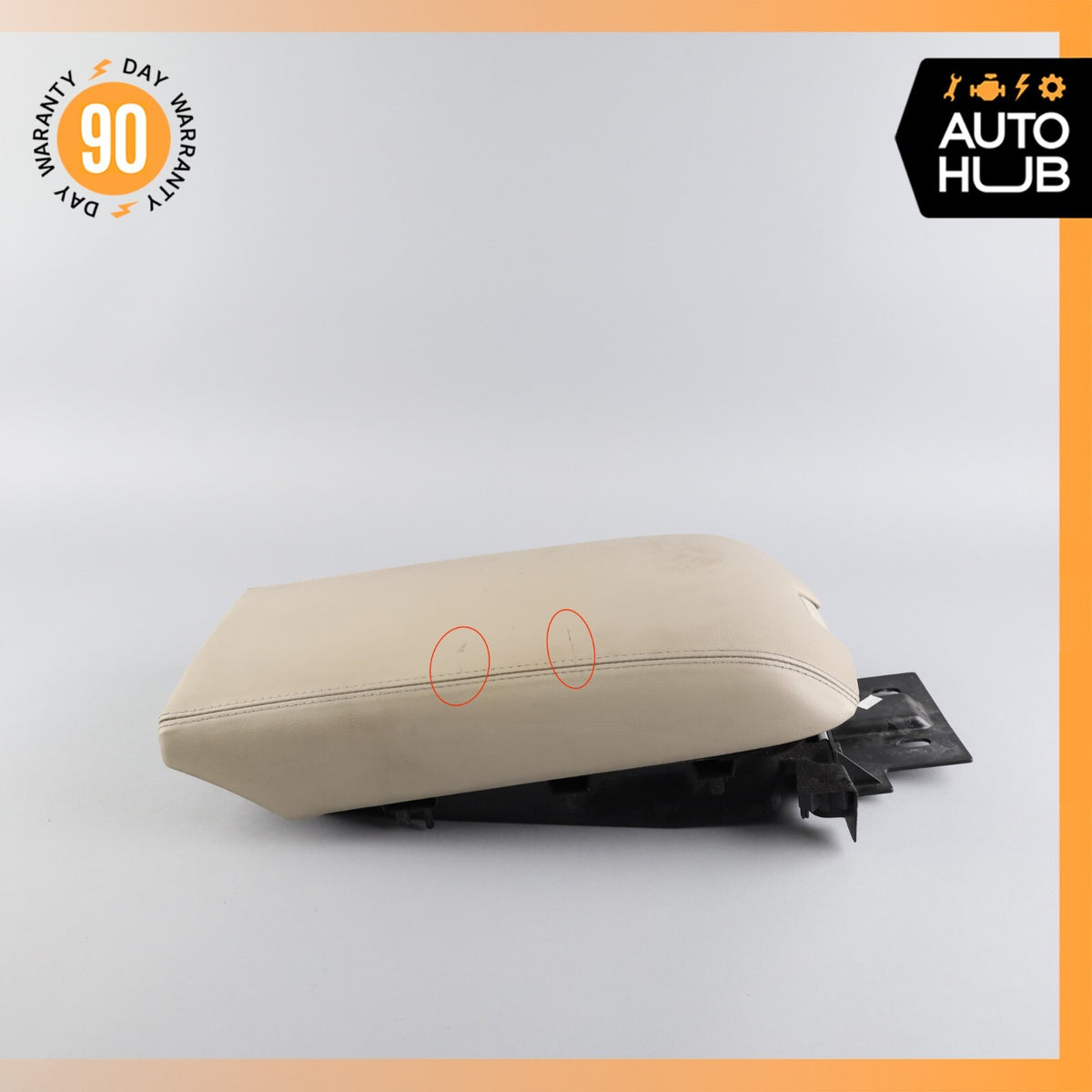 04-06 Cadillac XLR Center Console Arm Rest Armrest Storage Beige OEM - photo 8