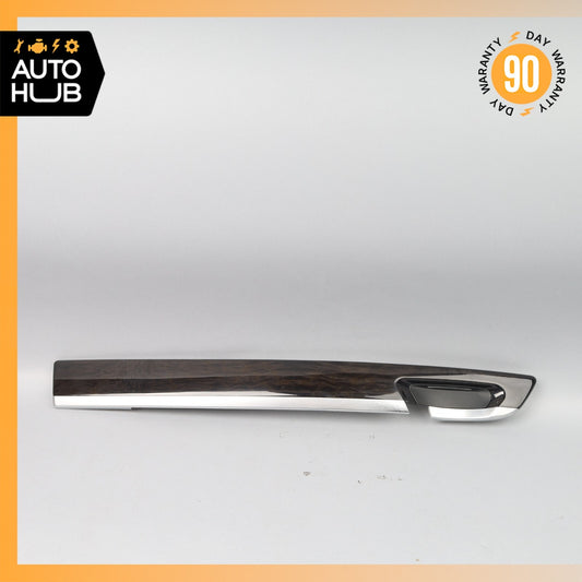 BMW F04 750i Hybrid Front Left Side Door Cover Panel Trim Wood OEM - photo 1