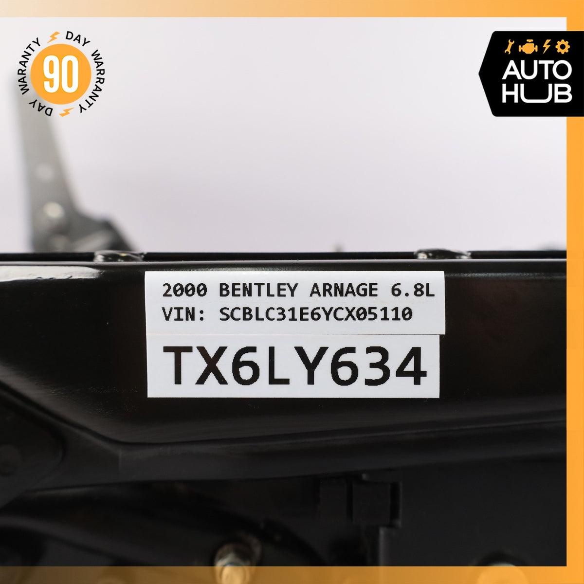 00-09 Bentley Arnage / RR Seraph Front Right Seat Rail Track Frame w/ Motors OEM - photo 16