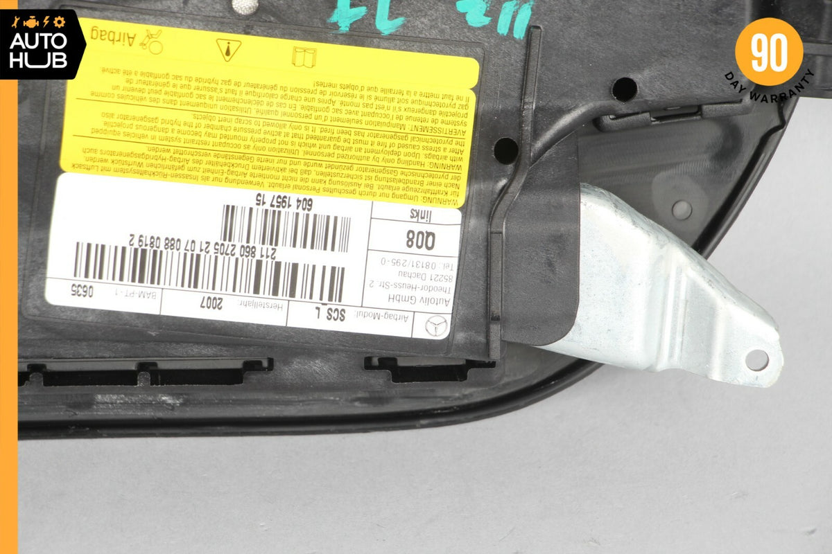 06-11 Mercedes W211 E350 CLS550 Front Left Driver Side Airbag Air Bag Black OEM - photo 9