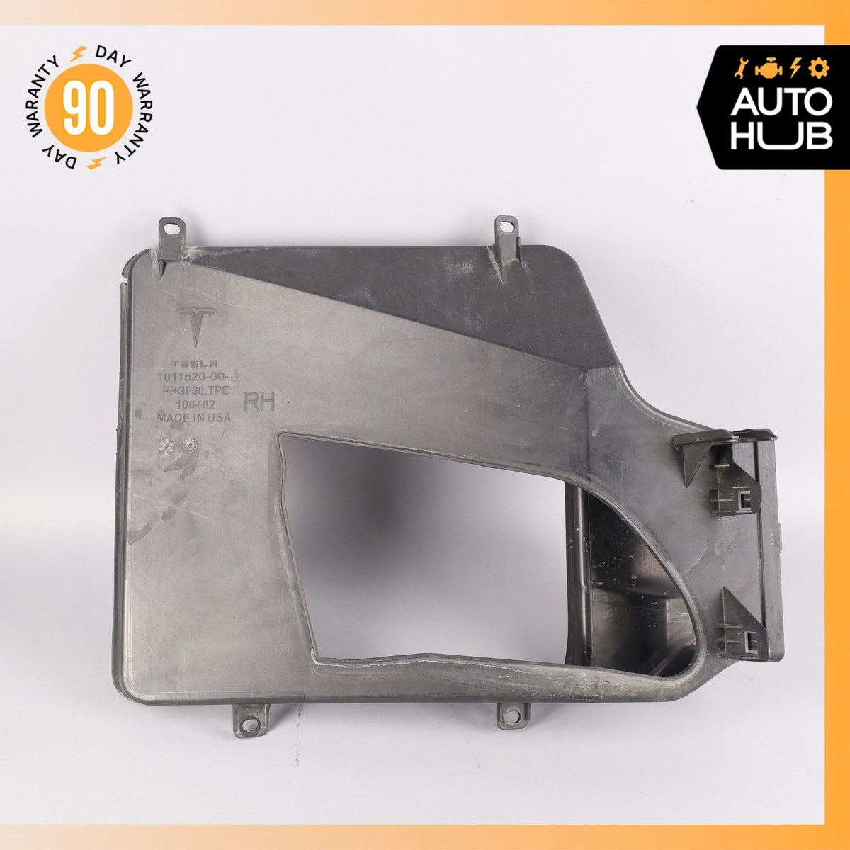 12-15 Tesla Model S Front Right Side A/C Air Condition Duct 101152000B OEM 63k - photo 2