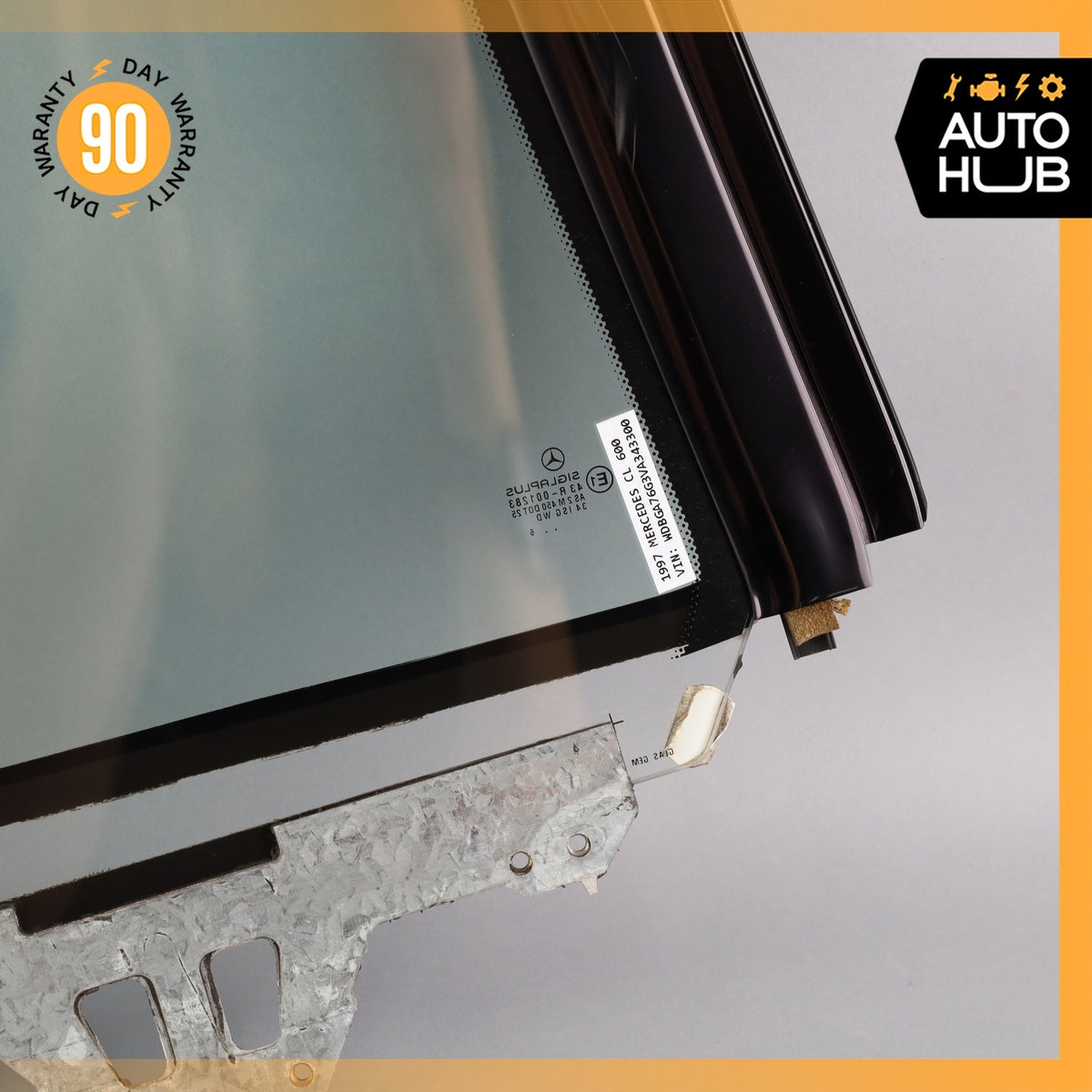 93-99 Mercedes W140 CL600 S600 Coupe Rear Left Side Quarter Window Glass OEM - photo 15