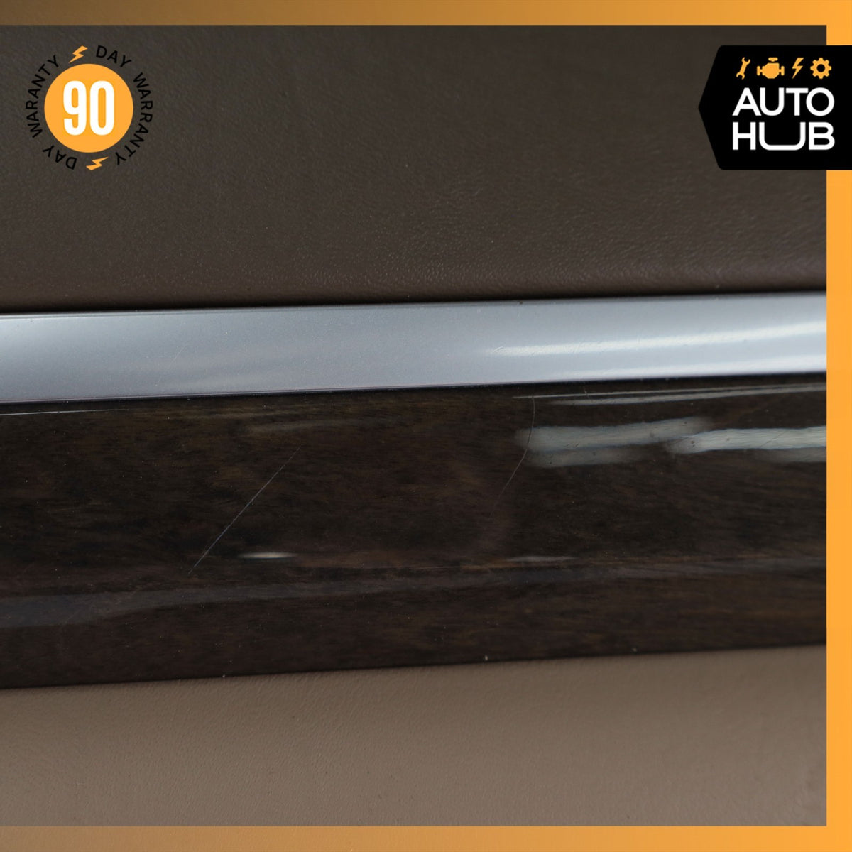 11-18 Porsche Cayenne 958 Turbo Rear Left Side Interior Door Panel Leather OEM - photo 9