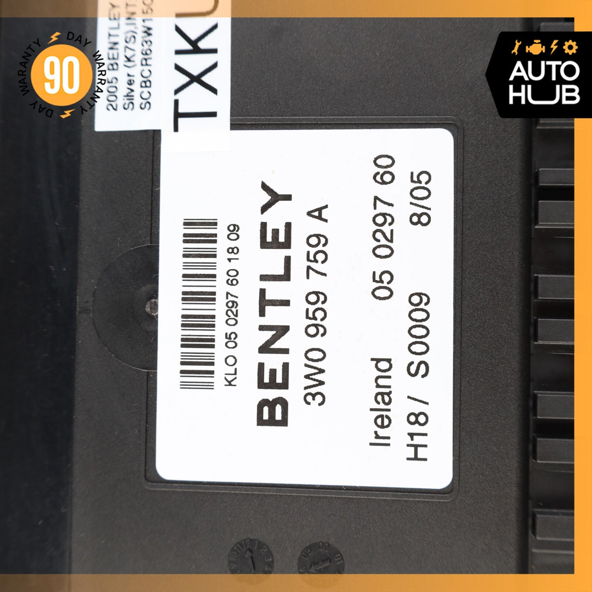 03-11 Bentley Continental GT GTC Front Right Side Seat Control Module OEM 73k - photo 8