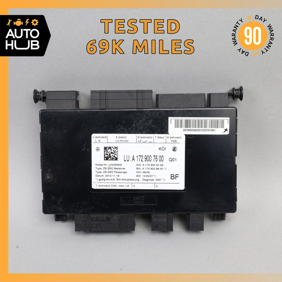 Mercedes W207 E350 CLS550 SLK250 C350 Seat Control Module Front Right Side OEM - photo 1