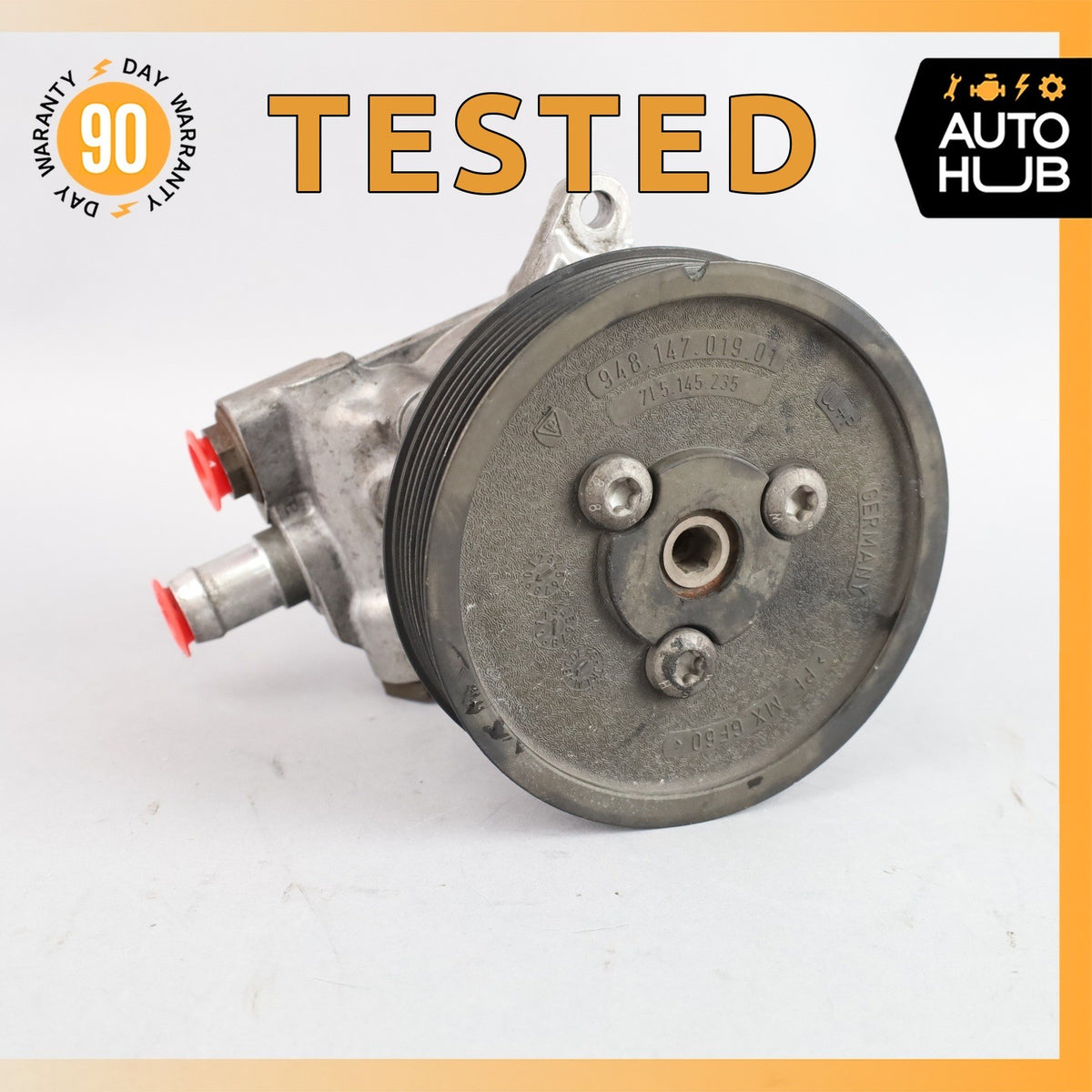 10-16 Porsche Panamera 970 4 GTS Hydraulic Power Steering Pump w/ Pulley OEM - photo 1