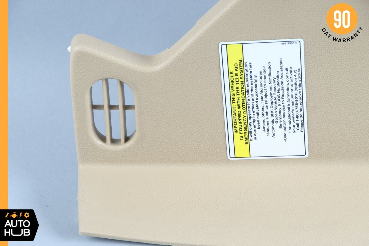 06-09 Mercedes W251 R350 R500 Dash Board Trim Panel Left Driver Side Beige OEM - photo 4