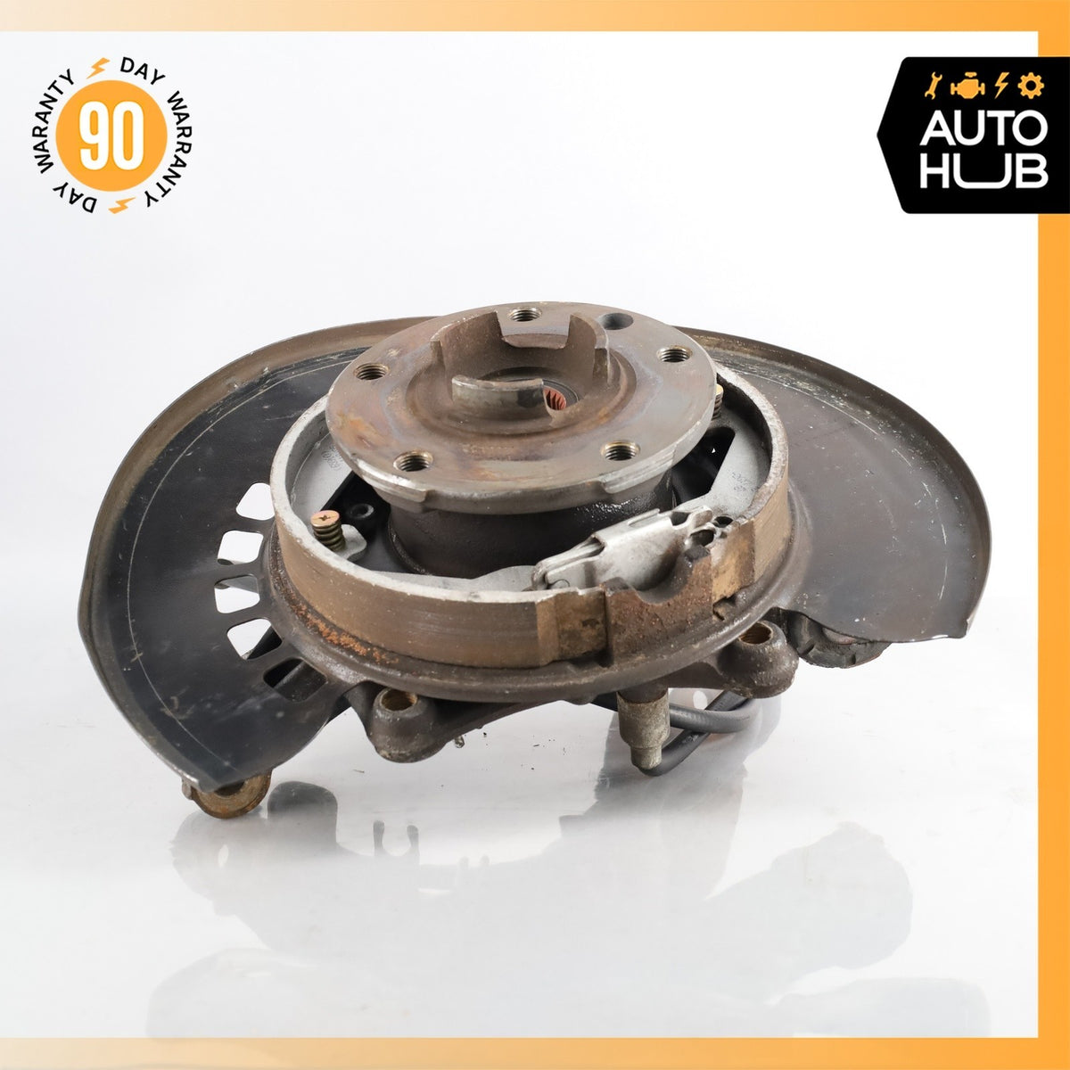 Porsche Cayenne 955 Turbo S Rear Left Side Spindle Knuckle Hub w/ Shield OEM - photo 8