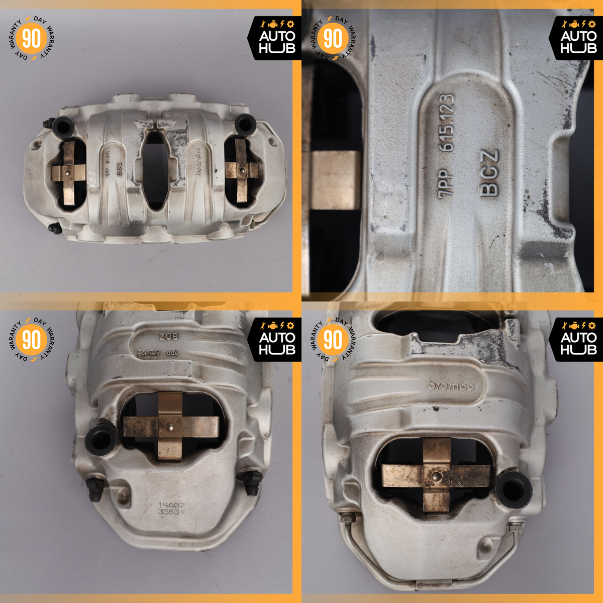 10-23 Porsche Panamera Cayenne Macan Front Brake Calipers Set 7PP615123 OEM - photo 16