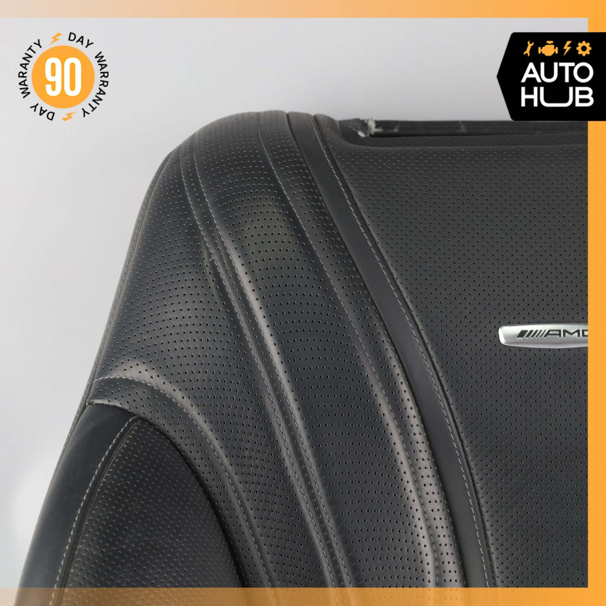 Mercedes W222 S63 AMG Front Left Seat Upper Back Cushion Exclusive Black OEM - photo 2