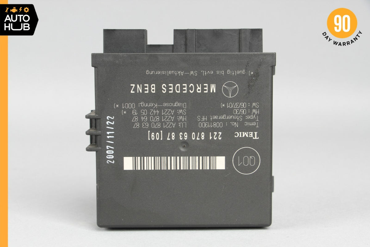 07-09 Mercedes W221 S550 CL550 Trunk Release Remote Open Close Control Module - photo 6