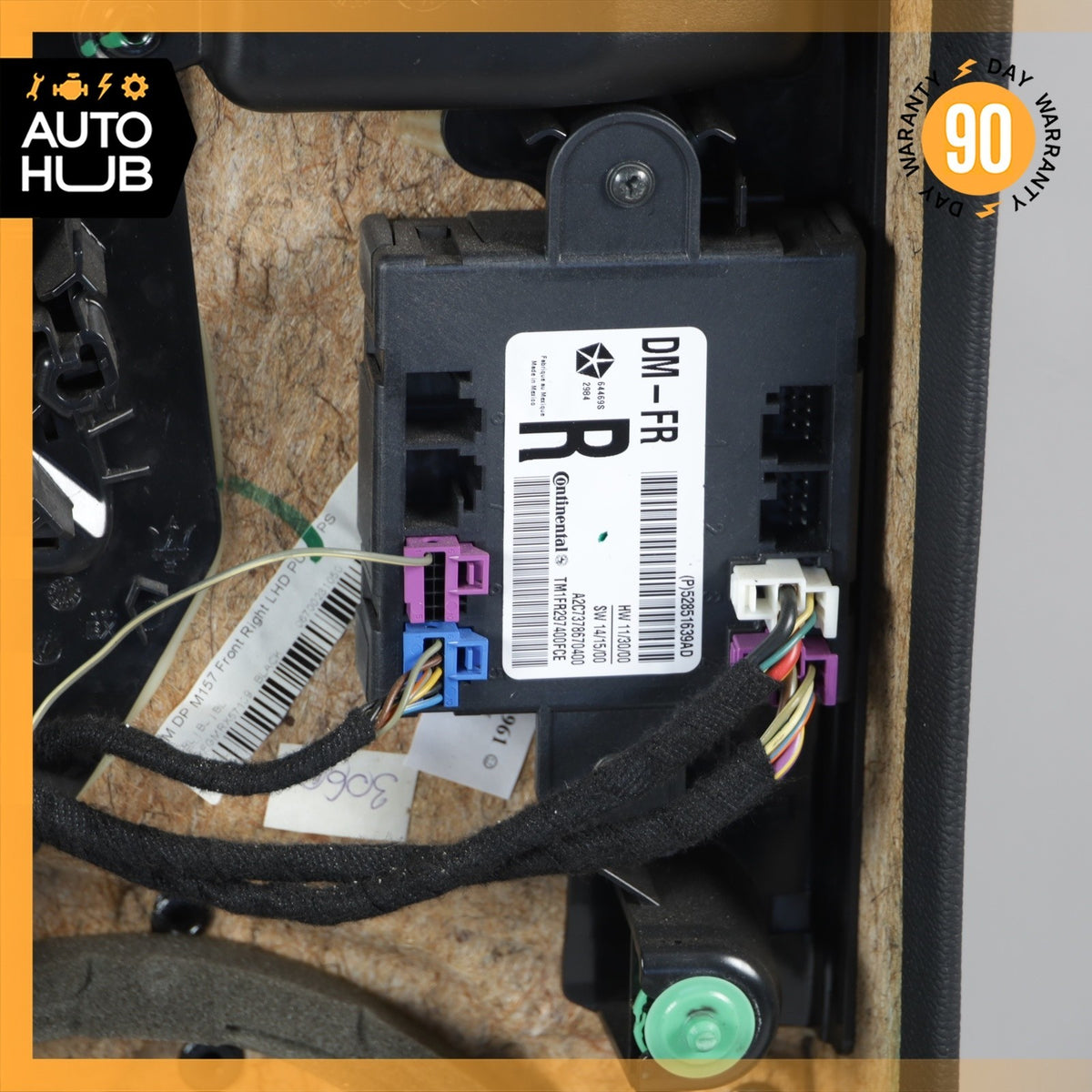 14-22 Maserati Ghibli M157 Front Right Side Interior Door Panel Black OEM 68k - photo 19