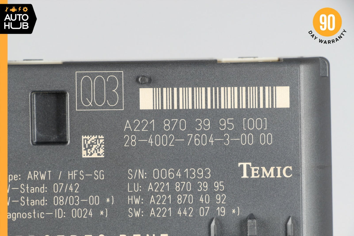 07-14 Mercedes W221 S550 CL550 Trunk Release Remote Open Close Module OEM - photo 7
