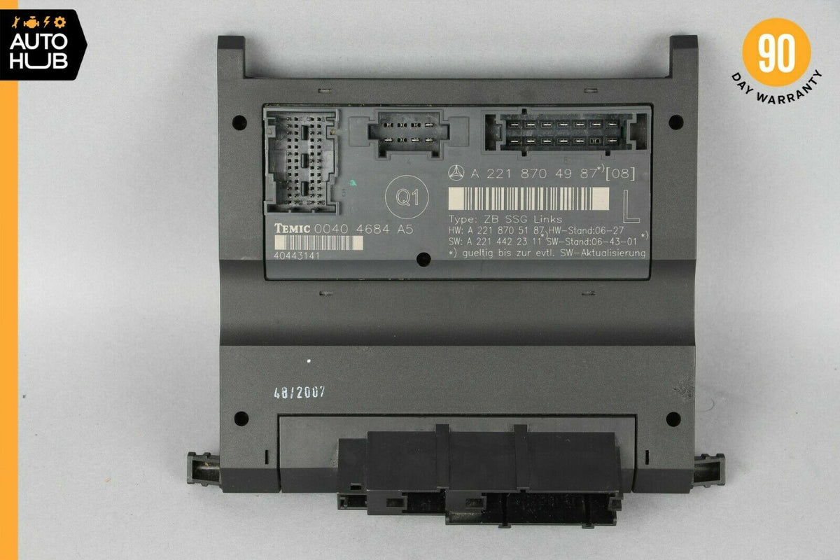 07-13 Mercedes W221 S550 S400 Front Left Driver Side Under Seat Control Unit OEM - photo 6