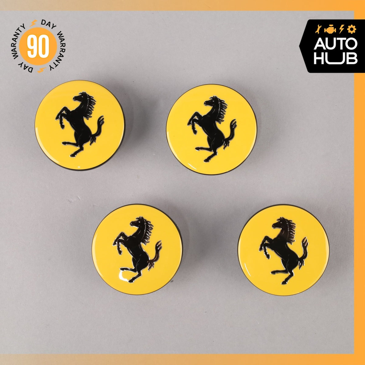 Ferrari F151 FF F12 488 458 GTC4 Wheel Center Cap Cover Set of 4 226245 OEM - photo 2
