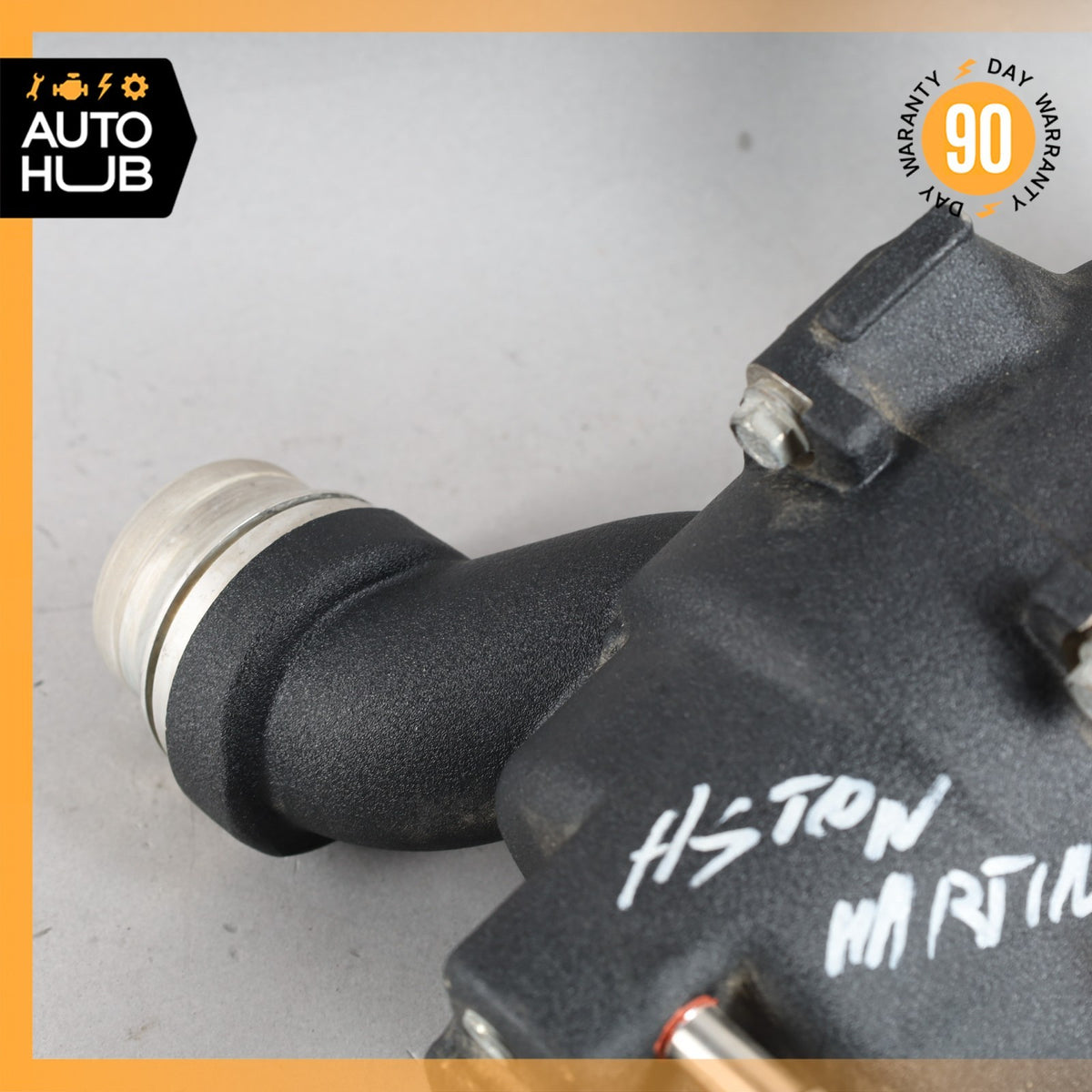 10-19 Aston Martin DB9 Vanquish 6.0L V12 Water Thermostat Housing CD338A586A OEM - photo 3