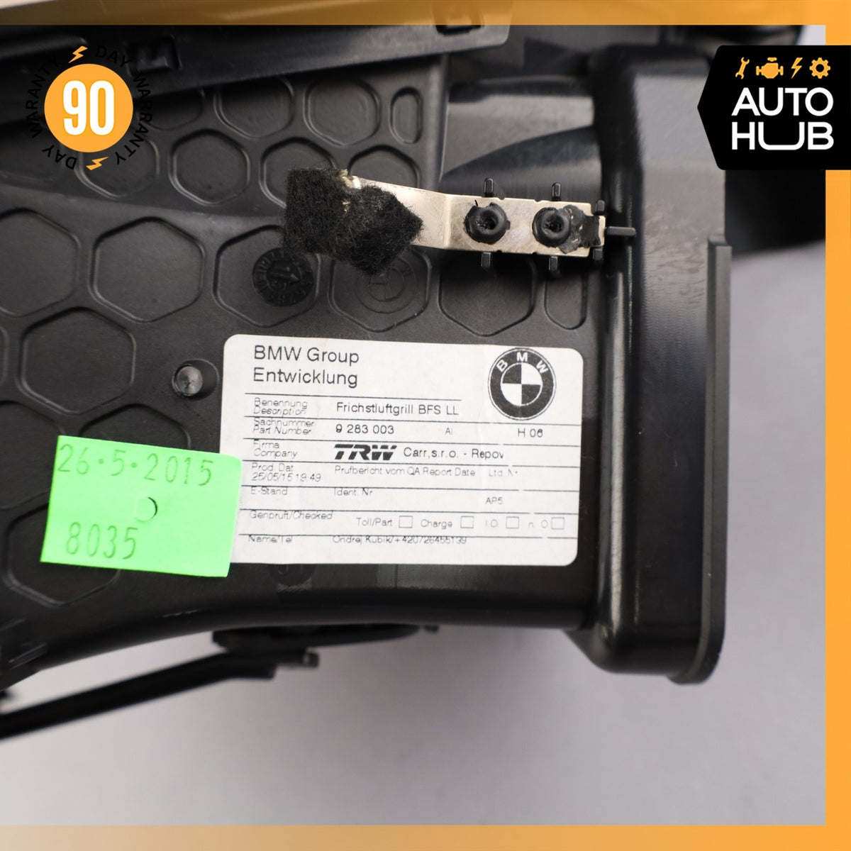 BMW i3 I01 Hybrid Right Passenger Side Dashboard A/C AC Air Vent 64229283003 OEM - photo 10