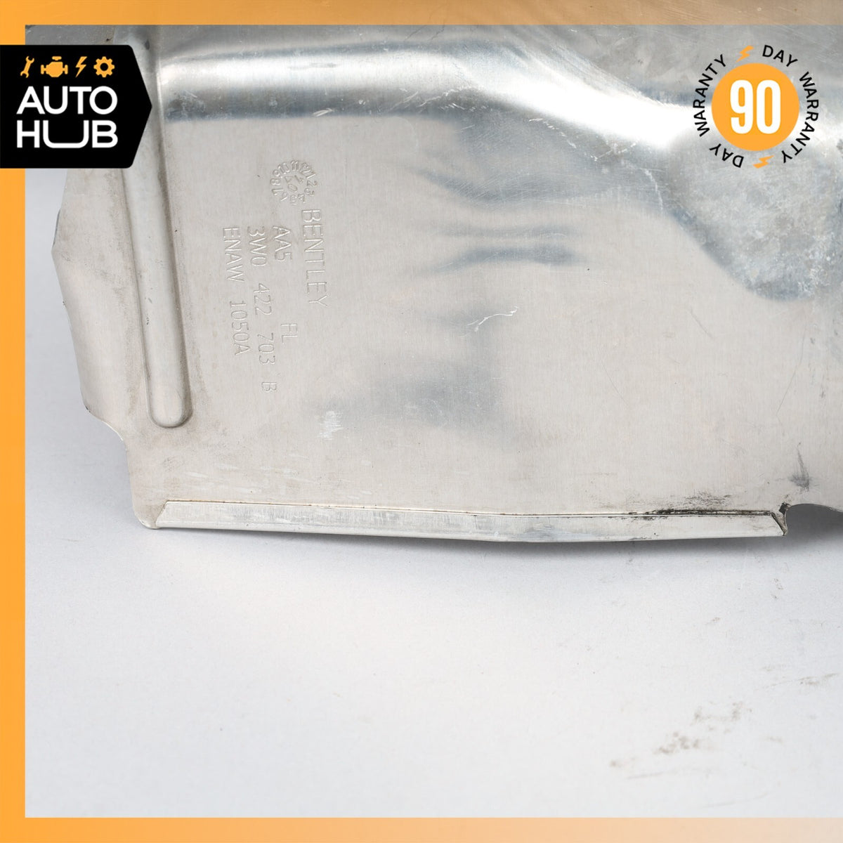 03-18 Bentley Continental GT GTC Left Side Steering Rack Heat Shield Plate OEM - photo 5