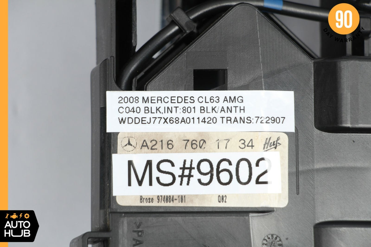 07-13 Mercedes W216 CL63 AMG CL550 Left Driver Door Handle Keyless Go Black OEM - photo 12