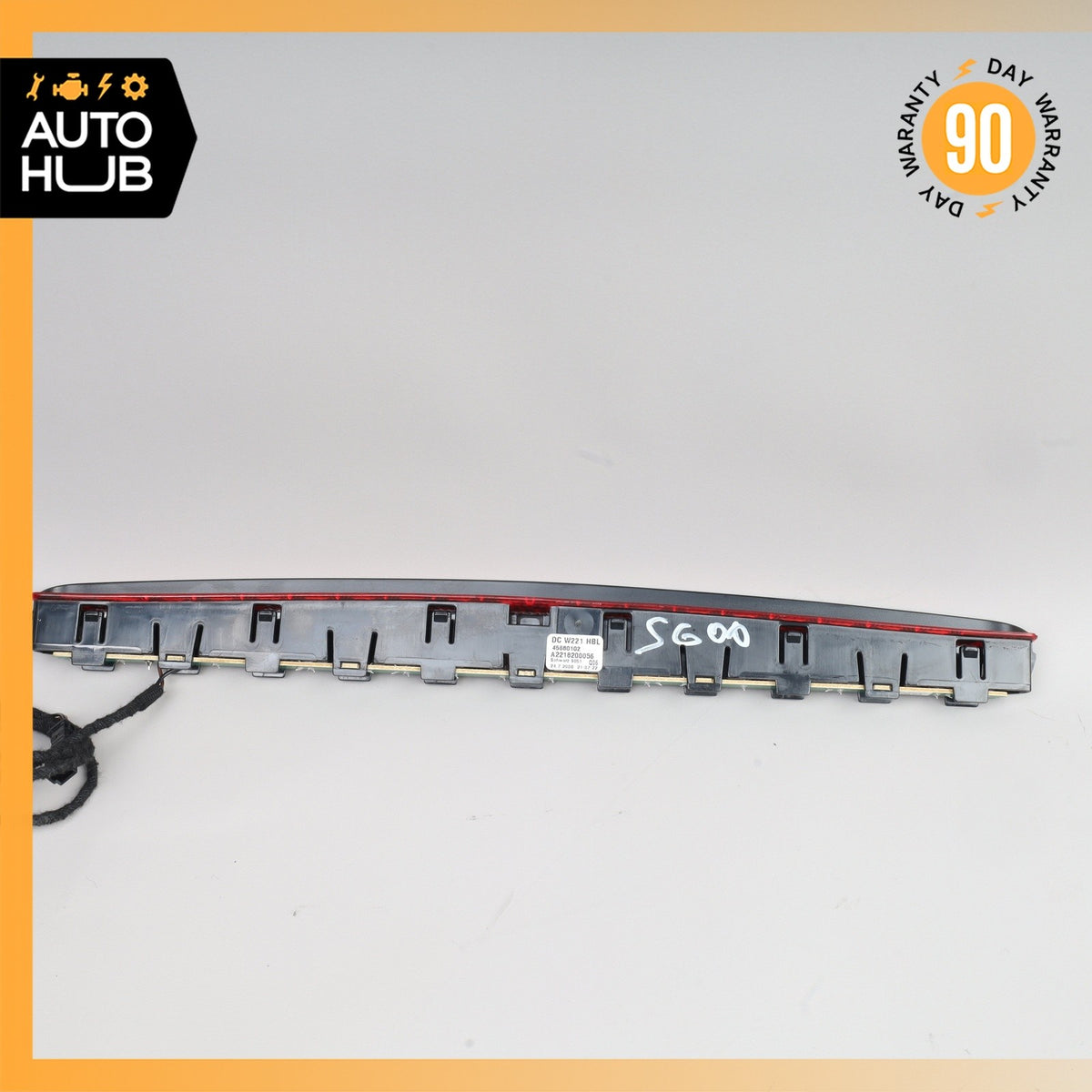 07-14 Mercedes W221 S600 CL550 S400 Rear 3RD Third Brake Stop Light Black OEM - photo 5