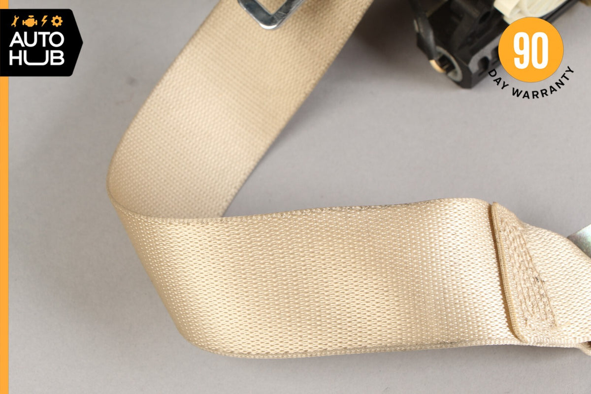 07-10 Mercedes W216 CL550 CL600 CL63 Rear Left Driver Side Seat Belt Beige OEM - photo 4
