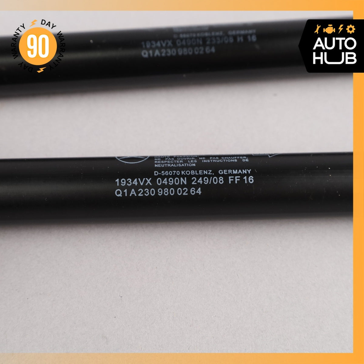 Mercedes R230 SL550 Trunk Tailgate Shock Strut Left & Right Set OEM - photo 13