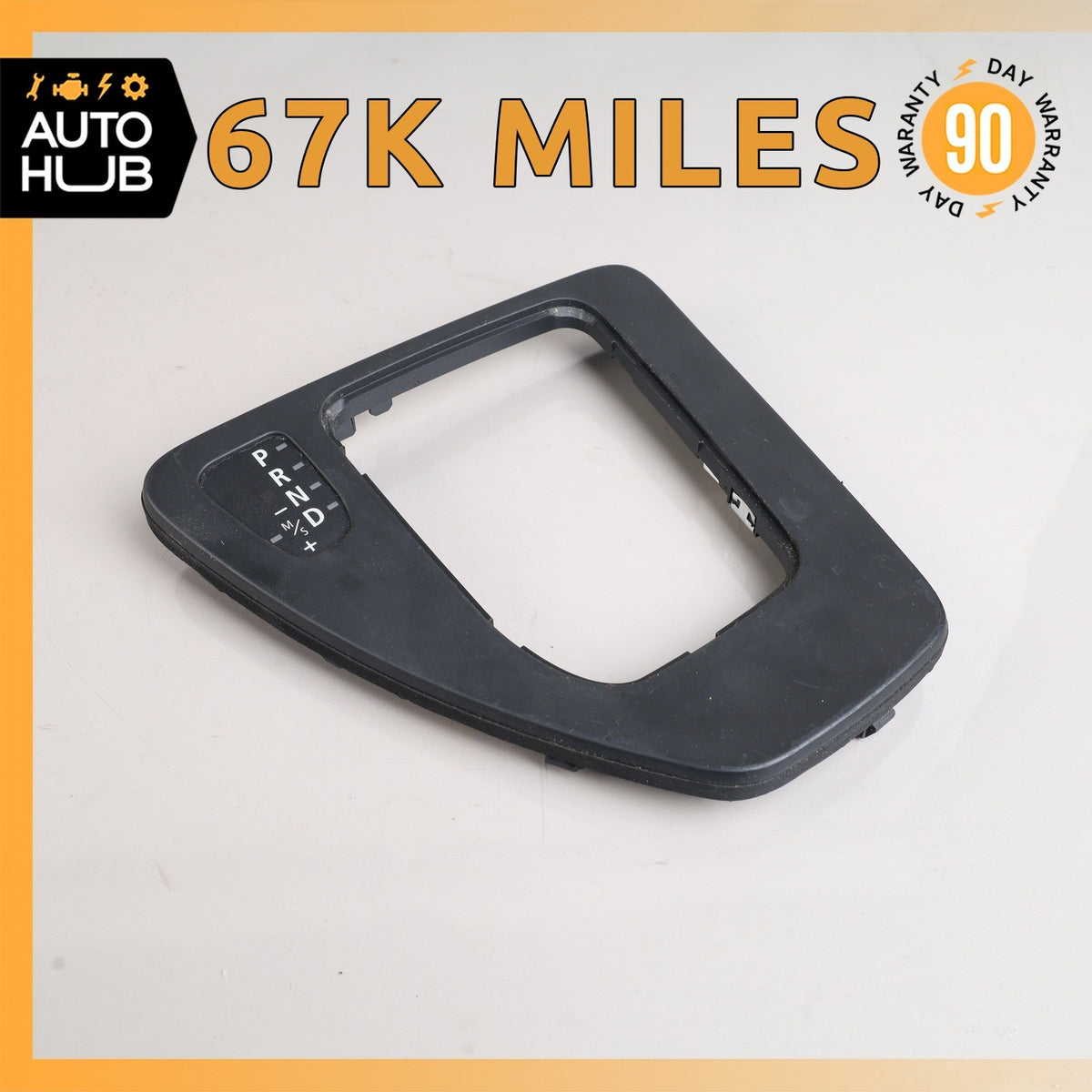 06-13 BMW E90 328i 335i Automatic Transmission Gear Shifter Trim Bezel OEM 67k - photo 1