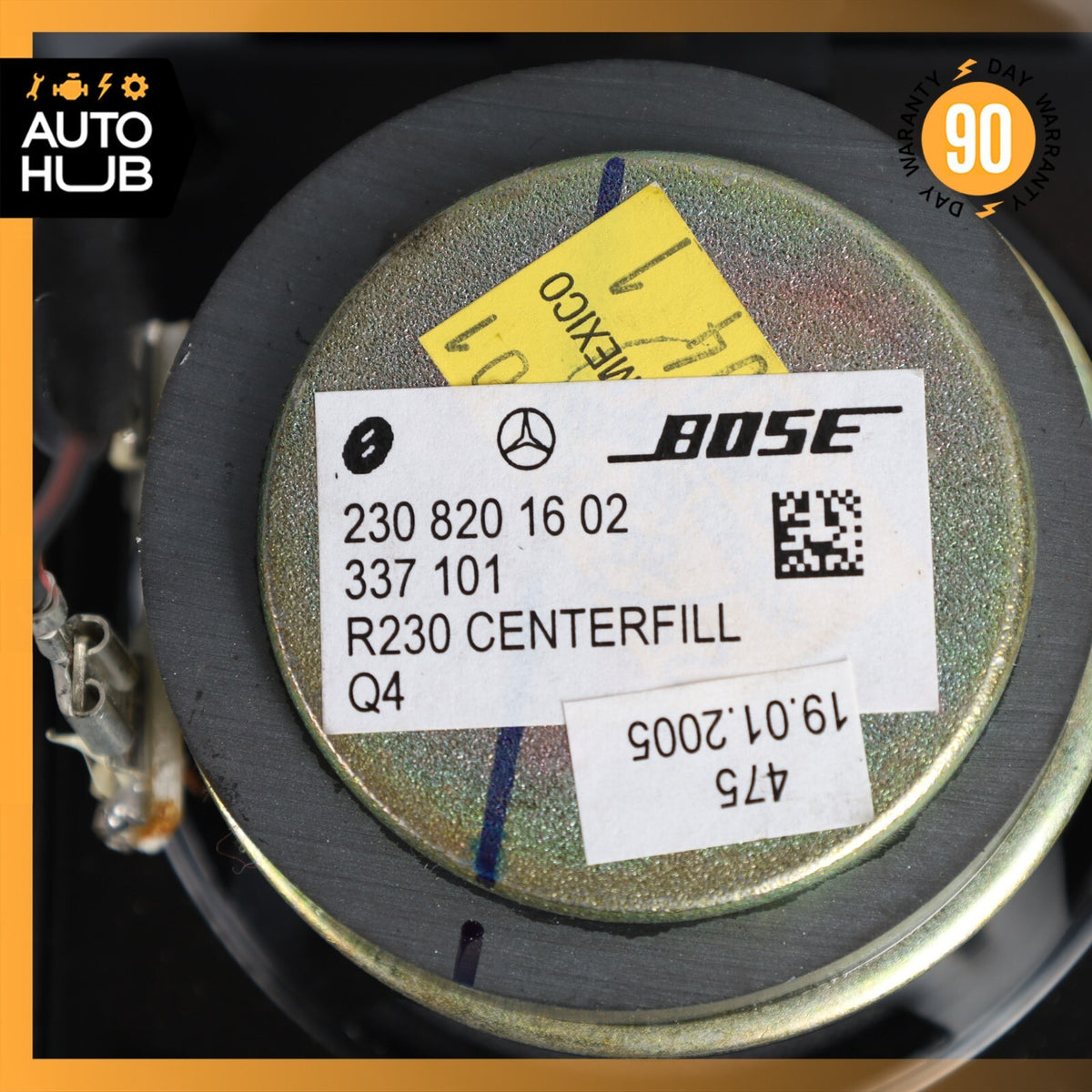 03-08 Mercedes R230 SL500 SL55 AMG Dashboard Dash Center Audio Speaker Bose OEM - photo 9