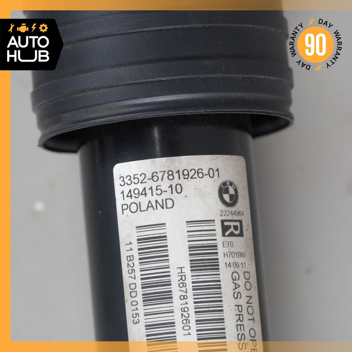 07-13 BMW E70 X5 Rear Right & Left Ride Shock Strut Set OEM - photo 12