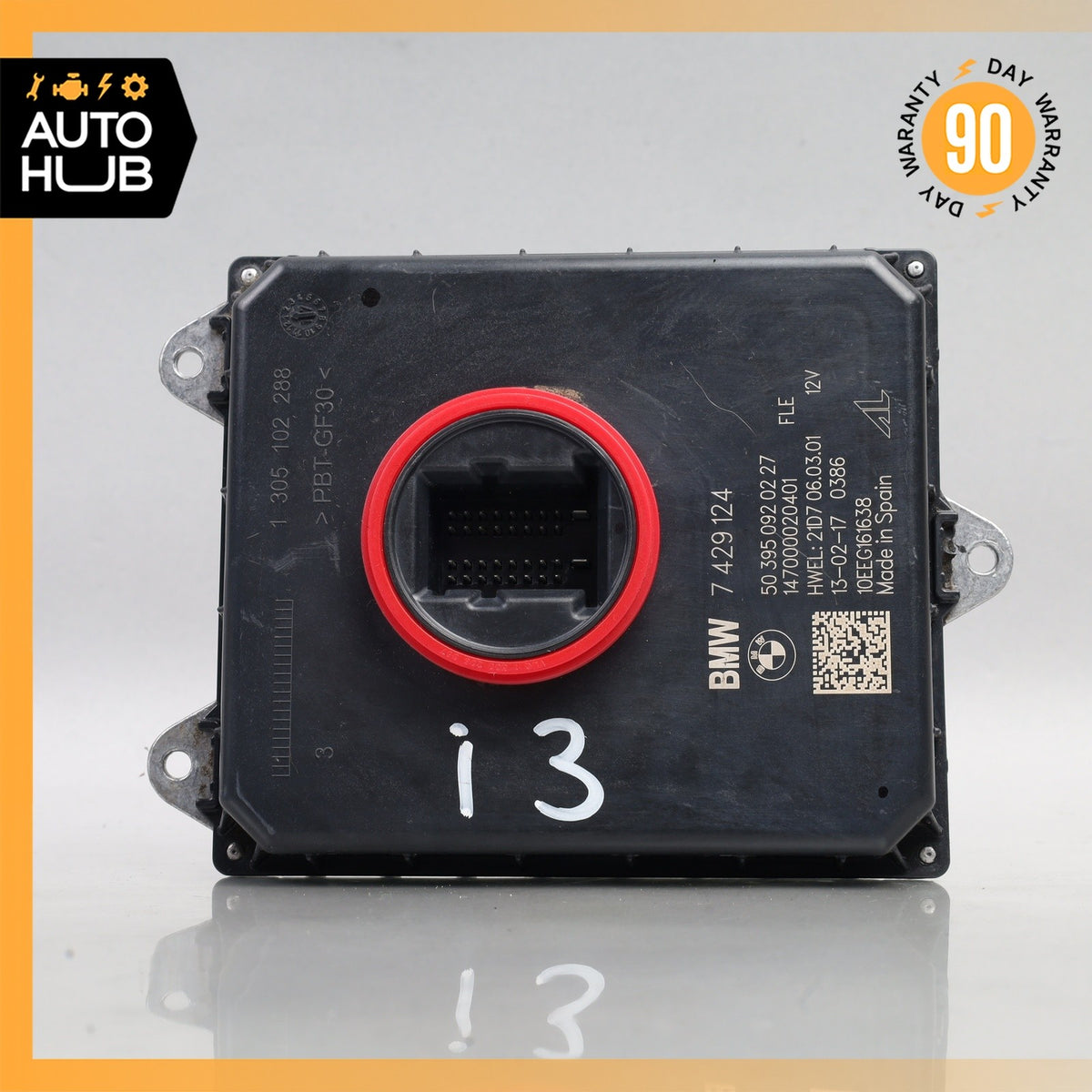 14-17 BMW i3 I01 Headlight Head Light Lamp LED Control Module 7408892 OEM - photo 3
