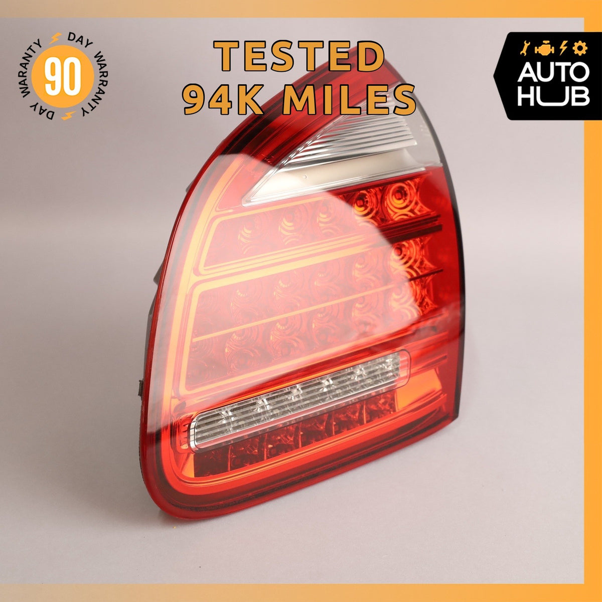 11-14 Porsche Cayenne 958 VR6 Left Driver Side Inner Tail Light Lamp OEM 94k - photo 1
