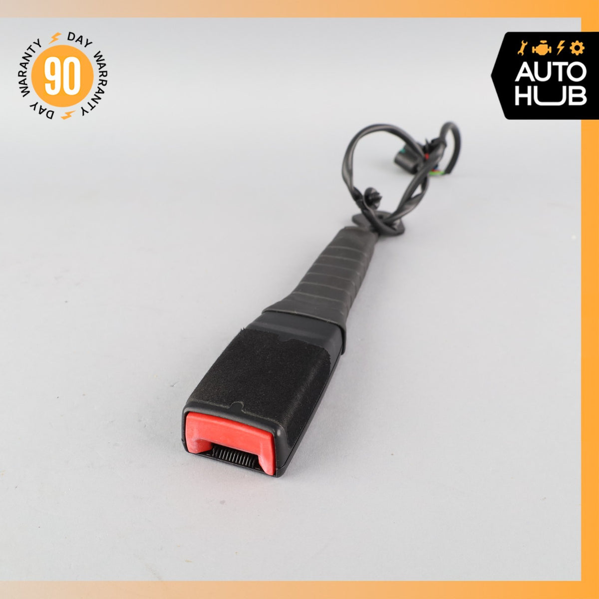 11-18 Porsche Cayenne 958 Front Right Passenger Side Seat Belt Buckle Black OEM - photo 1