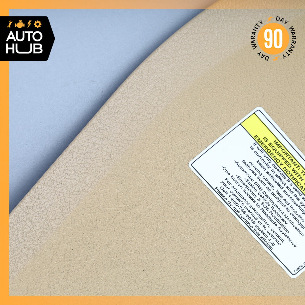 07-09 Mercedes W211 E350 E550 E63 Left Side Dashboard Trim Cover Panel Beige OEM - photo 4