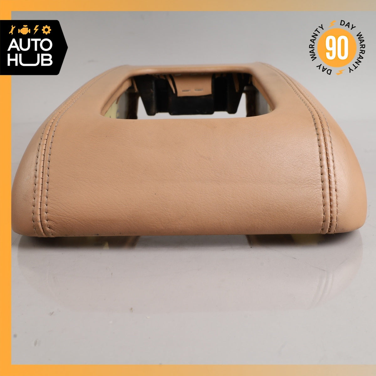 99-02 Bentley Arnage Center Console Arm Rest Armrest Cover Brown OEM 50k - photo 7