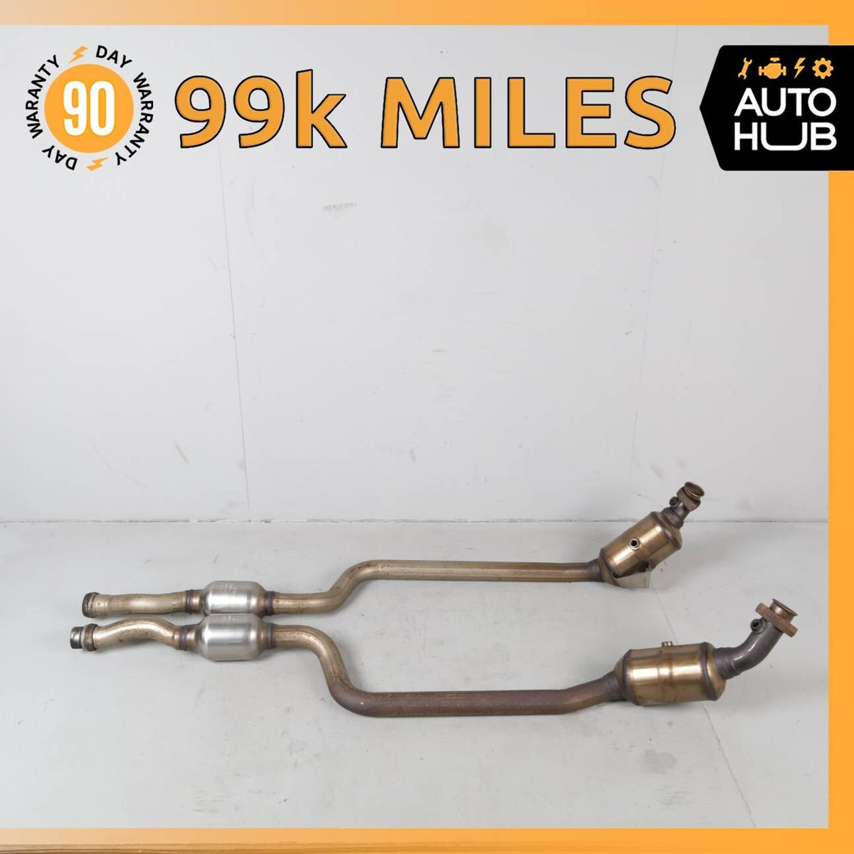 Mercedes W207 E350 C350 RWD Engine Exhaust Downpipe Left & Right Side Set OEM - photo 1