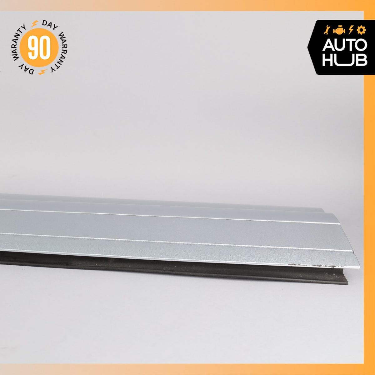 15-18 Porsche Cayenne 958 GTS Front Left Lower Door Molding Silver OEM - photo 9