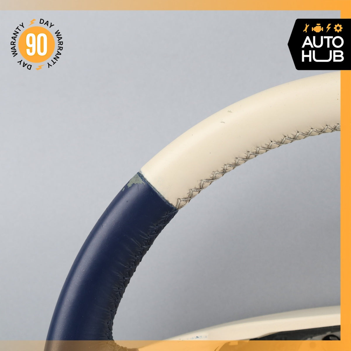 99-02 Bentley Arnage Steering Wheel Beige Blue PH27727PB OEM 42k - photo 2