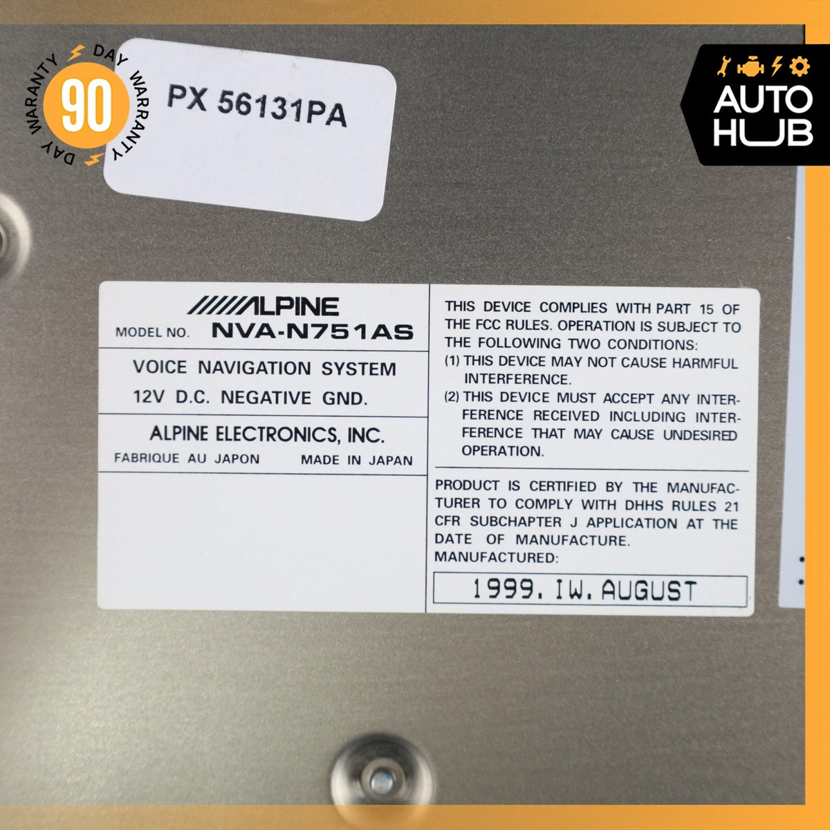 00-04 Bentley Arnage / RR Seraph CD GPS Receiver Navigation Satellite Module OEM - photo 13