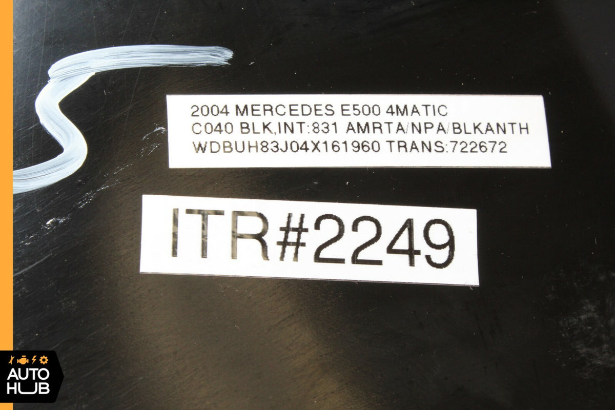 03-06 Mercedes W211 E350 E500 Dashboard Glove Box Storage Compartment Black OEM - photo 12